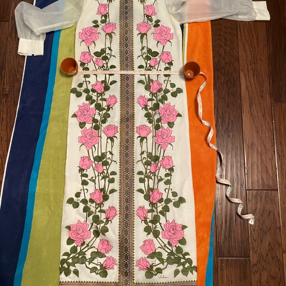 Beautiful Vintage Alfred Shaheen Maxi Size 10 - Picture 12 of 13